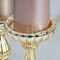 3 pcs Gold Mercury Glass Pillar Candle Holders Wedding Party Events Centerpieces